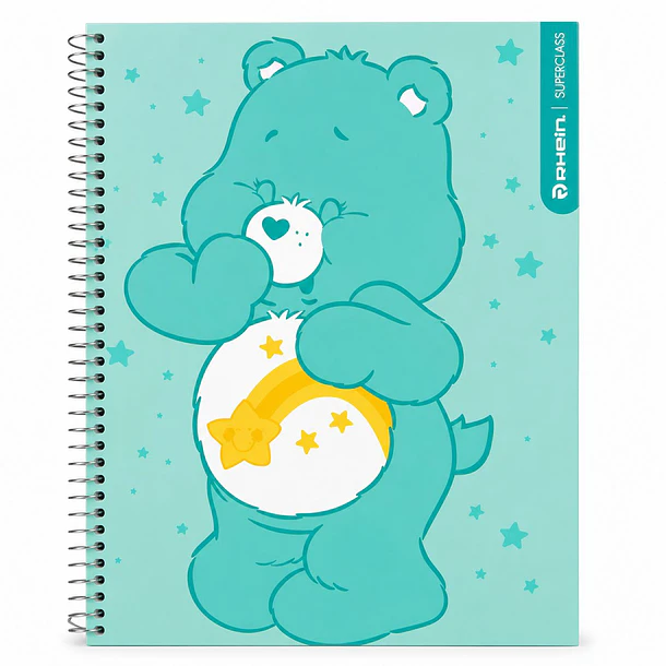 CUADERNO ESP SUPER CLASS CARTA CARE BEARS 120H 7 MM RHEIN 2