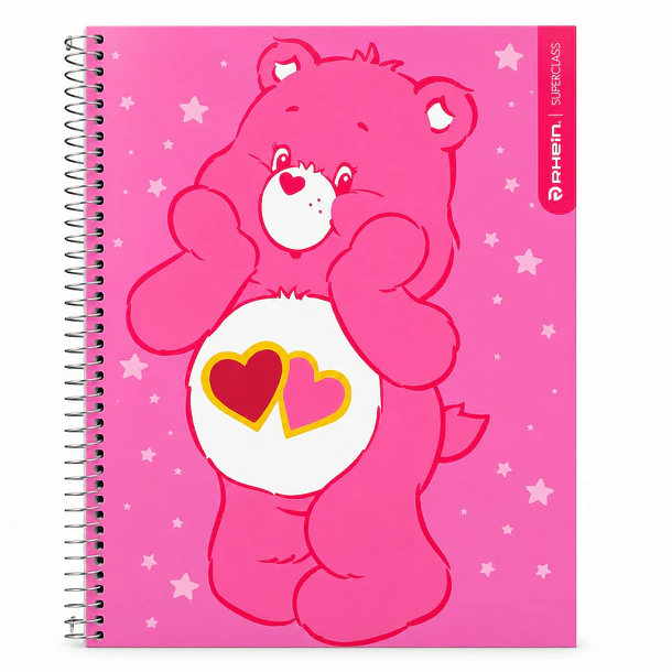CUADERNO ESP SUPER CLASS CARTA CARE BEARS 120H 7 MM RHEIN 3