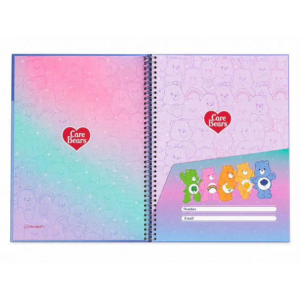 CUADERNO ESP SUPER CLASS CARTA CARE BEARS 120H 7 MM RHEIN 5