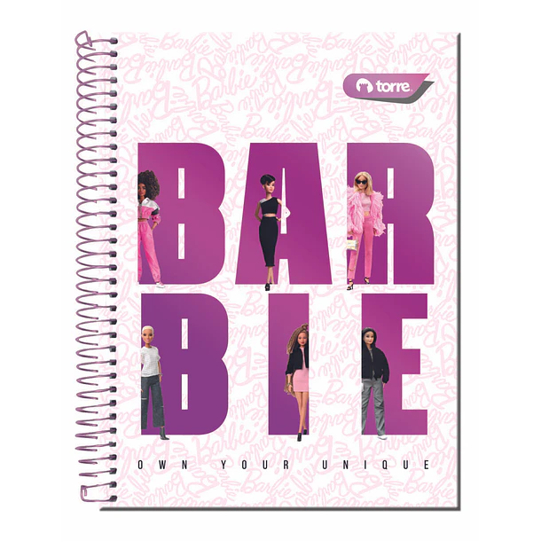 CUADERNO BOOK 7MM 120 H TORRE BARBIE UNIDAD 4