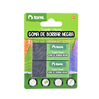 BLISTER GOMA DE BORRAR NEGRA 2U TORRE 2