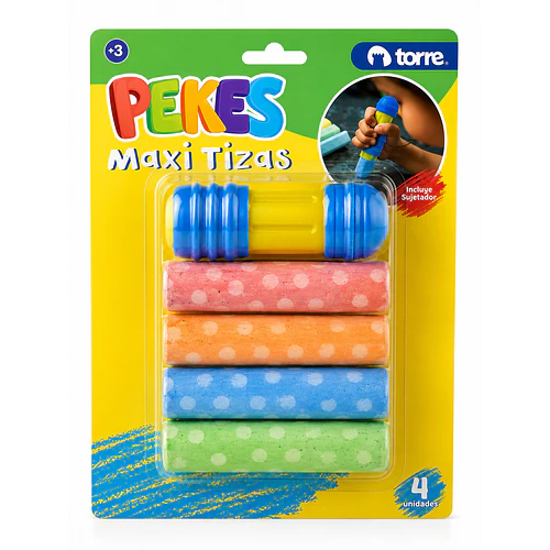 MAXI TIZAS PEKES TORRE 4 COLORES CON SUJETADOR