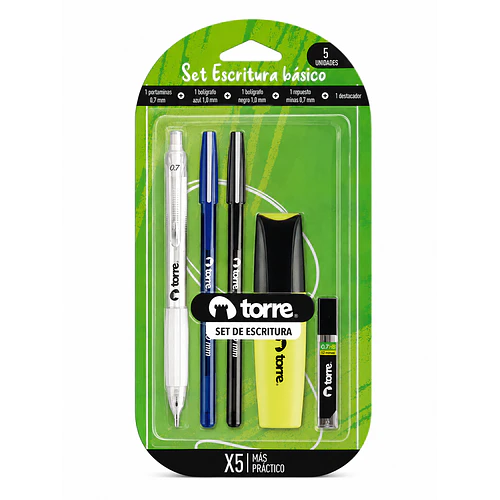 Super Pack Escritura Torre 5 Piezas Torre