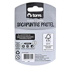SACAPUNTAS DOBLE + GOMA PASTEL TORRE 4