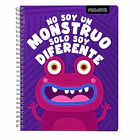 CUADERNO UNIVERSITARIO PROARTE 7MM 100H MONSTRUOS PACK 10 4