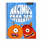 CUADERNO UNIVERSITARIO PROARTE 7MM 100H MONSTRUOS PACK 10 5