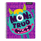 CUADERNO UNIVERSITARIO PROARTE 7MM 100H MONSTRUOS PACK 10 6