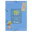 PACK 2 CARPETAS CON ELASTICO  BOB ESPONJA COLON 6