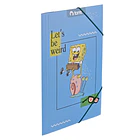 PACK 2 CARPETAS CON ELASTICO  BOB ESPONJA COLON 5