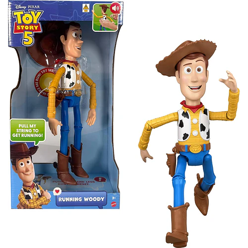 Figura Running Woody Toy Story 5 Con Sonidos Español