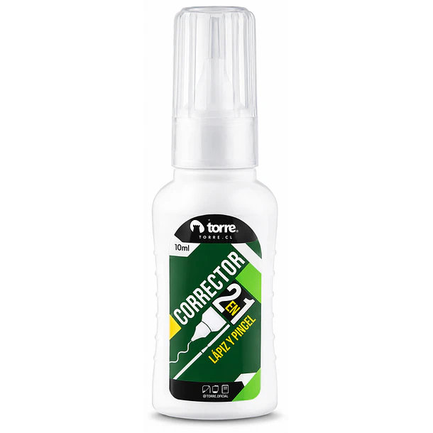 CORRECTOR 2 EN 1 TORRE 10ML LÁPIZ Y PINCEL 2