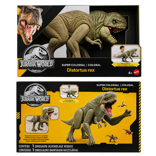 JURASSIC WORLD DISTORTUS REX COLOSAL 78CM