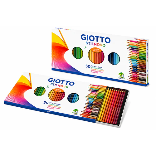 LÁPIZ DE MADERA STILNOVO 50 COLORES INTENSOS GIOTTO