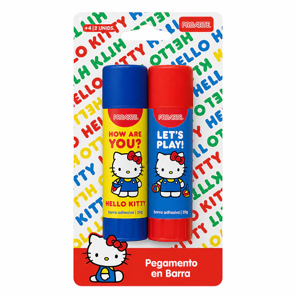 PEGAMENTO EN BARRA HELLO KITTY PROARTE 2 UNIDADES 20G 1