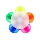 MULTIDESTACADOR 5 COLORES FLOR MARCADORES FLUOR 3