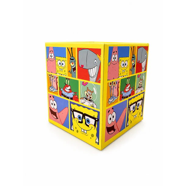 PORTALÁPICES CUADRADO BOB ESPONJA TORRE 8X8 CM  2