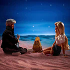 BARBIE THE MOVIE SET BARBIE Y KEN ESCENA FOGATA 4
