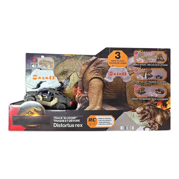 JURASSIC WORLD DISTORTUS REX RC CON VEHÍCULO 2