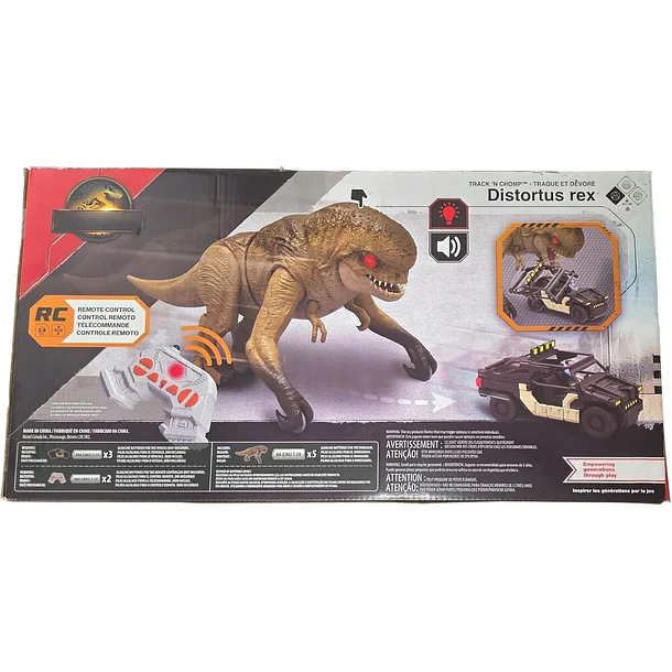 JURASSIC WORLD DISTORTUS REX RC CON VEHÍCULO 8