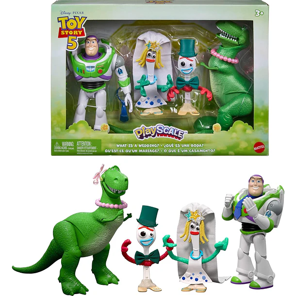 SET TOY STORY 5 BODA CON 4 FIGURAS MATTEL DISNEY PIXAR 1