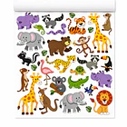 ÁLBUM STICKERS REUTILIZABLES DINOSAURIOS Y ANIMALES ARTEL 2