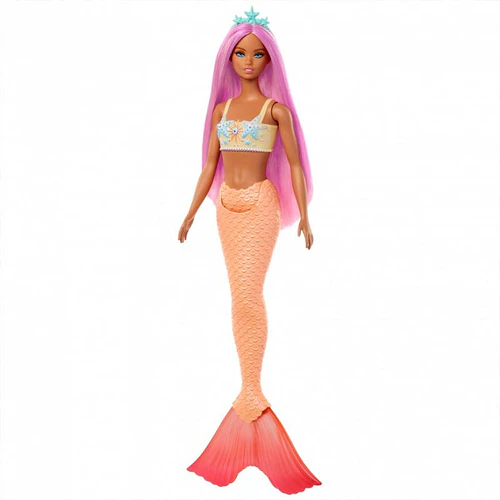 MUÑECA BARBIE SIRENA CABELLO ROSA MATTEL HRR05