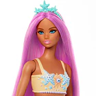MUÑECA BARBIE SIRENA CABELLO ROSA MATTEL HRR05 2