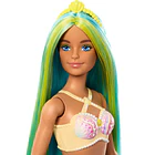 BARBIE MUÑECA SIRENA CABELLO VERDE Y AZUL MATTEL HRR03 2
