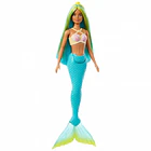 BARBIE MUÑECA SIRENA CABELLO VERDE Y AZUL MATTEL HRR03 1