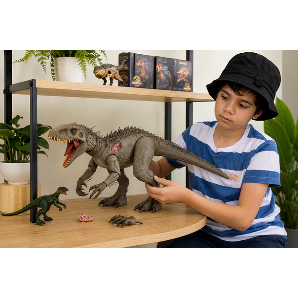 FIGURA JURASSIC WORLD HAMMOND INDOMINUS REX 66 CM 4