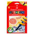 CRAYONES DE CERA RETRÁCTILES FABER-CASTELL 12 COLORES TWIST 1