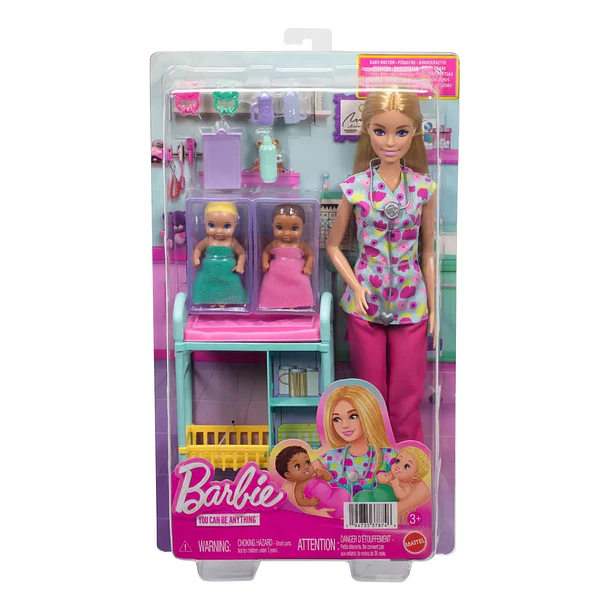 BARBIE PROFESIONES CARRERS PEDIATRA RUBIA MATTEL 6