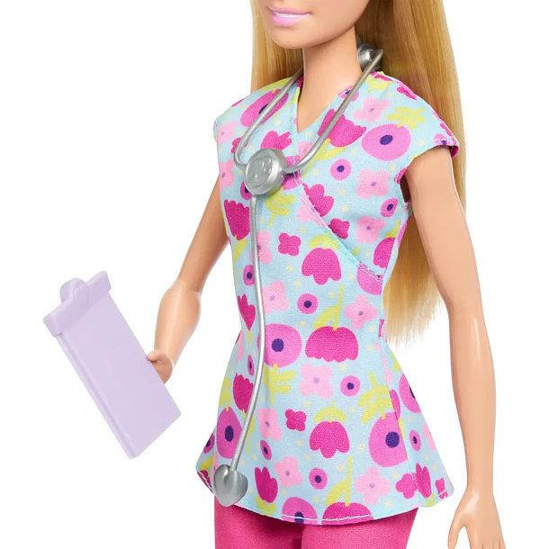 BARBIE PROFESIONES CARRERS PEDIATRA RUBIA MATTEL 3