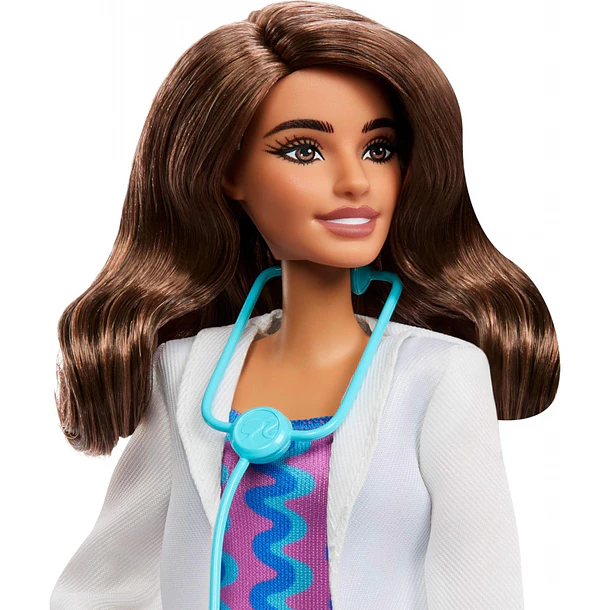MUÑECA BARBIE DOCTORA CON ESTETOSCOPIO MATTEL 3