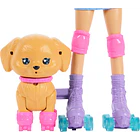 BARBIE PETS PATINA CON PERRITO MORENA JMJ45 4