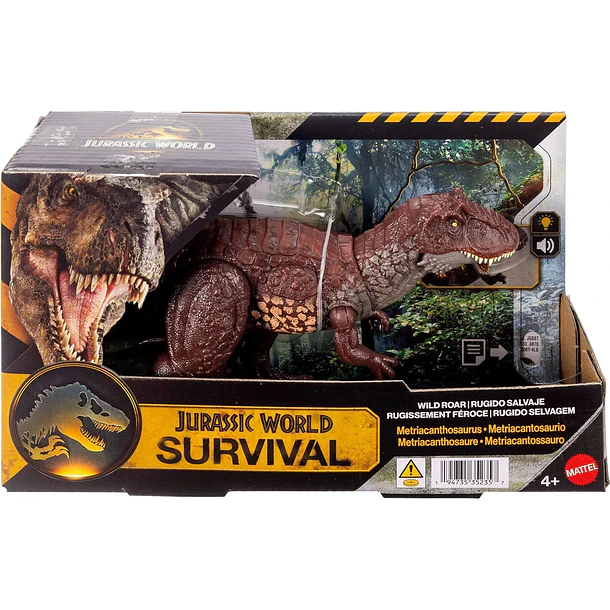 JURASSIC WORLD METRIACANTHOSAURUS WILD ROAR LUCES 4