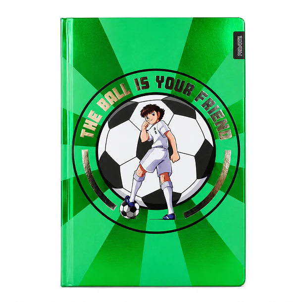 LIBRETA A5 CAPITÁN TSUBASA CON FOLIA 80 HOJAS PROARTE 1