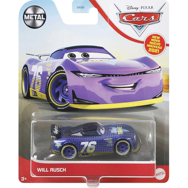 DISNEY PIXAR CARS DVX29 WILL RUSCH 4