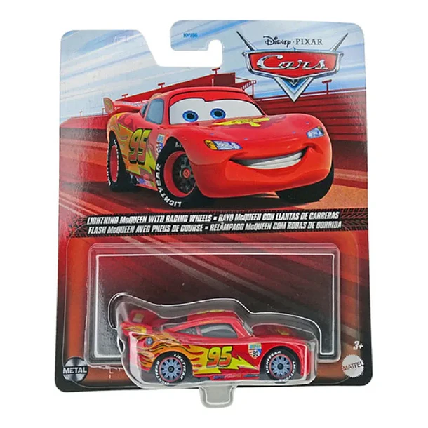 CARS RAYO MCQUEEN CON LLANTAS DE CARRERAS 1:55 4
