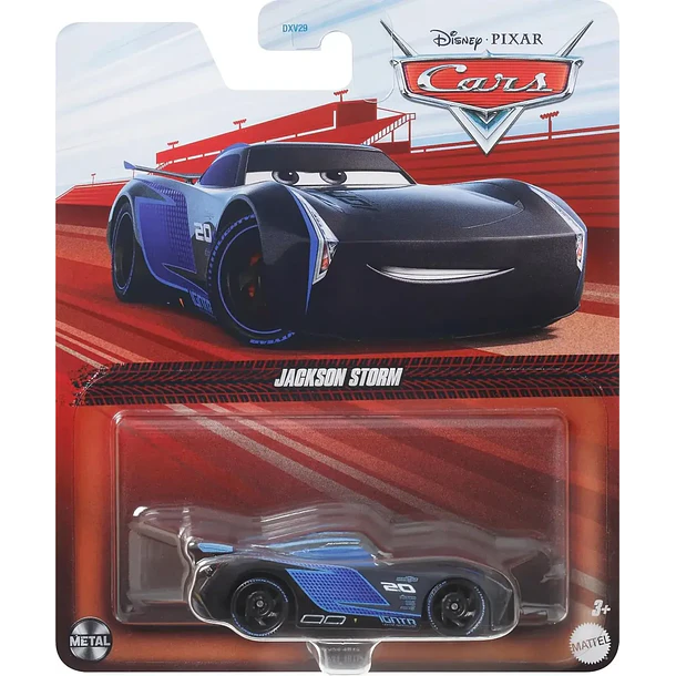 DISNEY PIXAR CARS JACKSON STORM 1:55 METÁLICO MATTEL 3