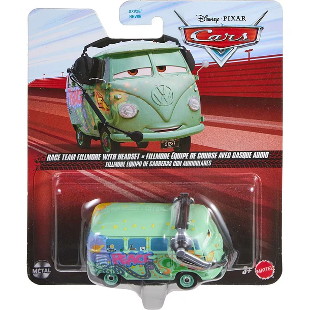 DISNEY PIXAR CARS FILLMORE EQUIPO DE CARRERAS 1:55 5