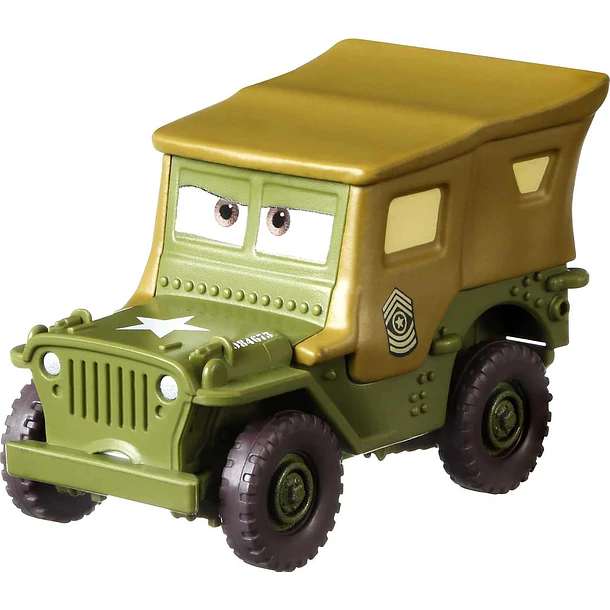 DISNEY PIXAR CARS SARGE METÁLICO ESCALA 1:55 MATTEL 2