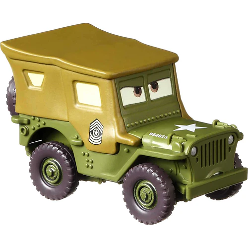 DISNEY PIXAR CARS SARGE METÁLICO ESCALA 1:55 MATTEL
