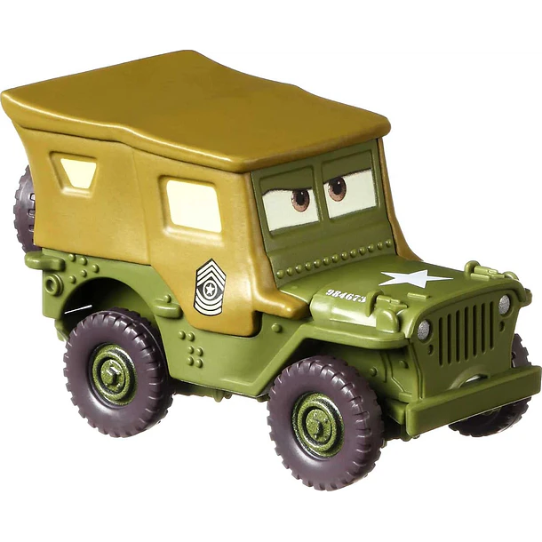 DISNEY PIXAR CARS SARGE METÁLICO ESCALA 1:55 MATTEL 1