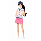 MUÑECA BARBIE TENISTA MATTEL CON RAQUETA Y PELOTA 1