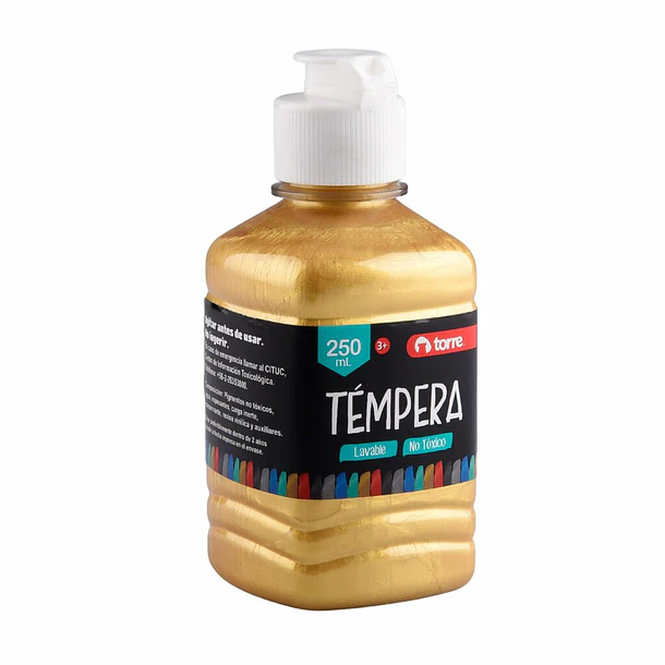 TÉMPERA TORRE DORADO 250 ML LAVABLE  2