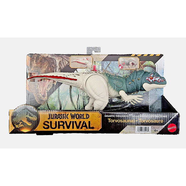 FIGURA TORVOSAURUS JURASSIC WORLD SURVIVAL JKL88 MATTEL 6