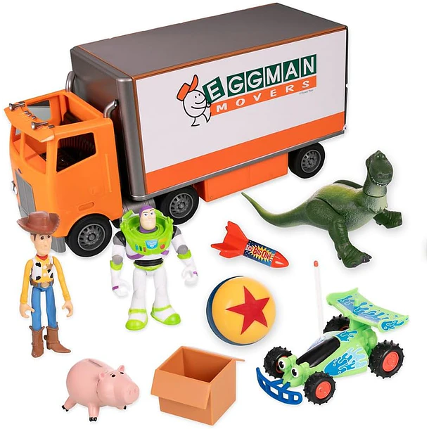 CAMIÓN DE MUDANZA TOY STORY EGGMAN MOVERS DISNEY STORE 1