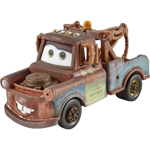 SET 3 AUTOS CARS METAL RAYO MCQUEEN MATE SHERIFF MATTEL 3