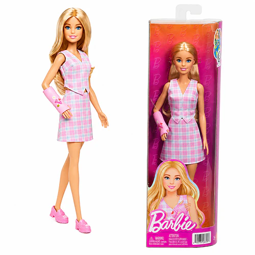 MUÑECA BARBIE STYLE 243 CON YESO ROSA